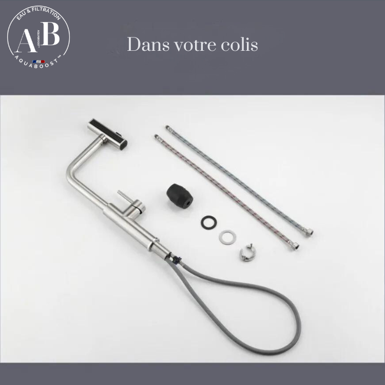 AQUATWIST Premium - Mitigeur de cuisine 3 modes avec douchette