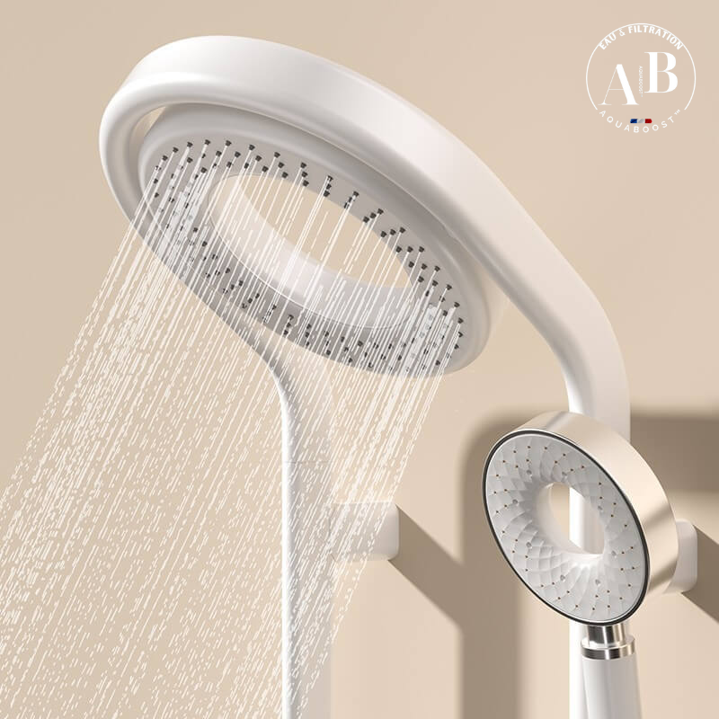 Halo - Colonne de douche thermostatique hydro-électrique à affichage digital
