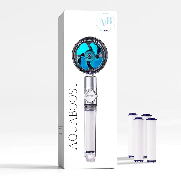 AQUABOOST™ La Douchette Anti-calcaire, Multiplie par 2 la pression, Économise 40% d'eau