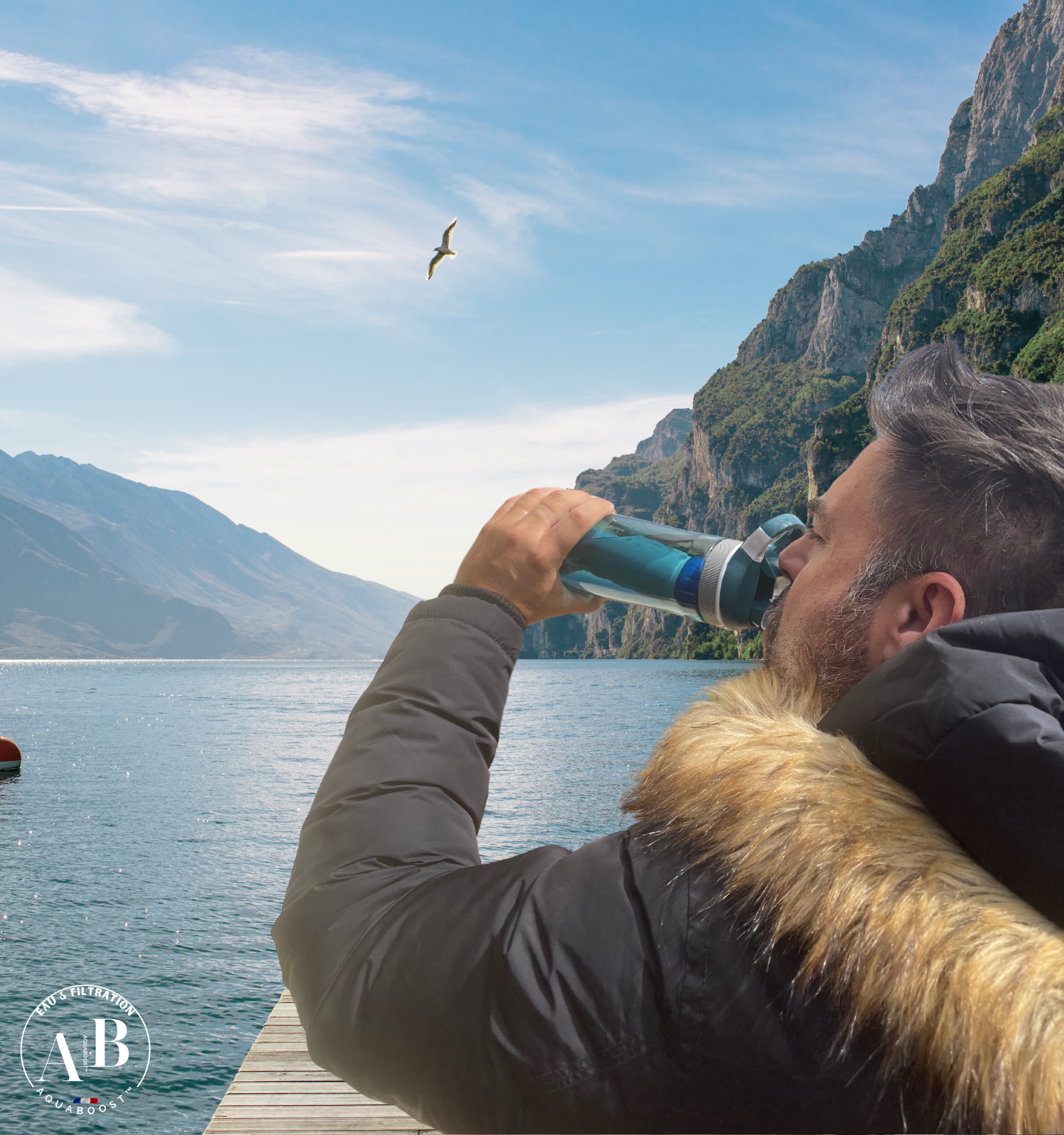 Gourde filtrante AQUAPURE™ (filtre 3000 L inclus)