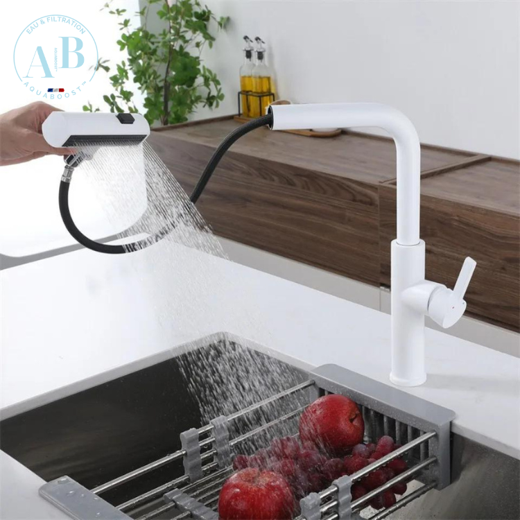 AQUATWIST Premium - Mitigeur de cuisine 3 modes avec douchette