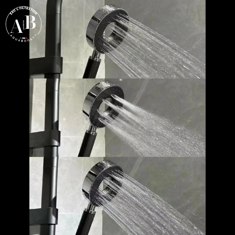 Halo - Colonne de douche thermostatique hydro-électrique à affichage digital