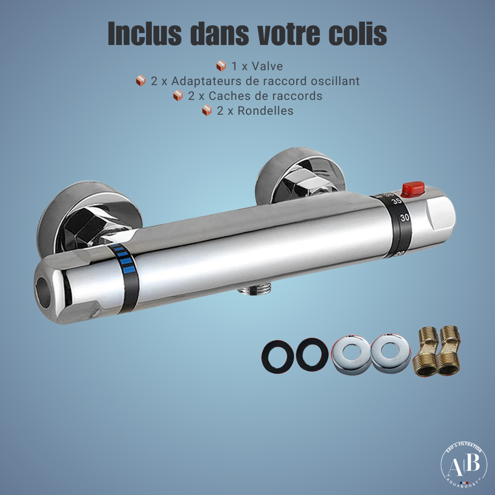 Mitigeur de douche thermostatique à température constante Aquaboost