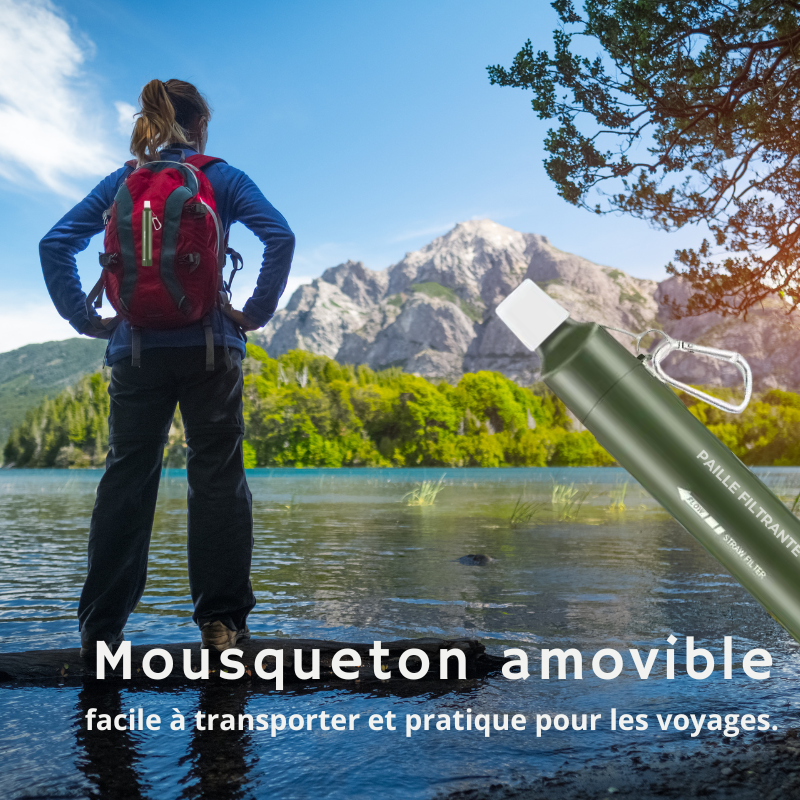Purificateur d'eau personnel (survie, urgence, voyage)
