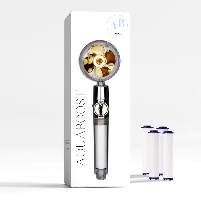 AQUABOOST™ La Douchette Anti-calcaire, Multiplie par 2 la pression, Économise 40% d'eau