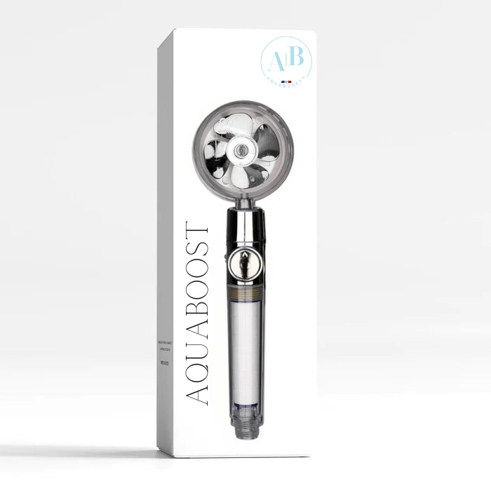 AQUABOOST™ La Douchette Anti-calcaire, Multiplie par 2 la pression, Économise 40% d'eau