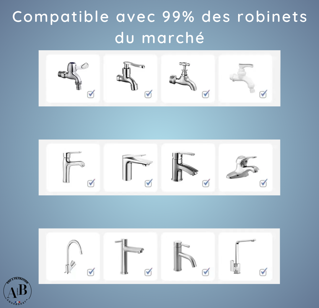 AQUASOURCE™ - Kit De Filtration D'eau Du Robinet