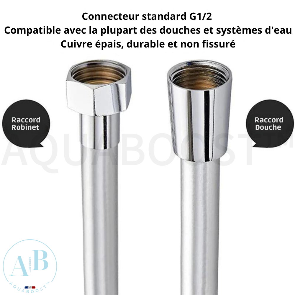 Tuyau lisse en PVC-flexible de douche-aquaboost™