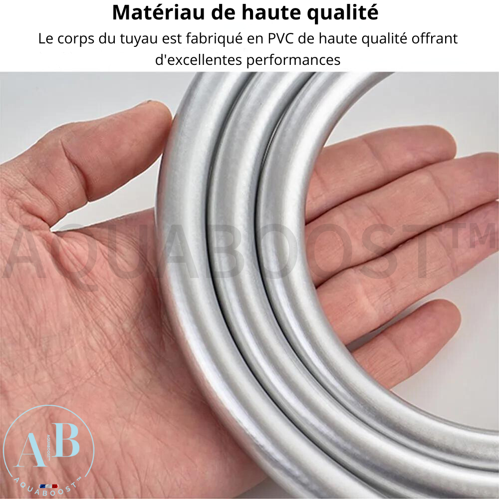 Tuyau lisse en PVC-flexible de douche-aquaboost™