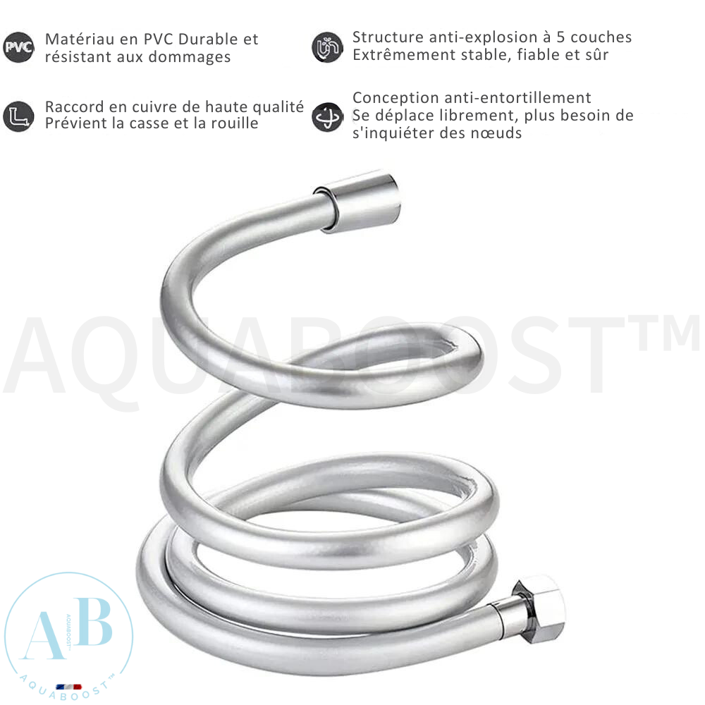 Tuyau lisse en PVC-flexible de douche-aquaboost™